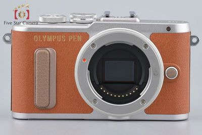 [Used] OLYMPUS Olympus PEN E-PL8 EZ Double Zoom Kit Brown, Low Shutter Count