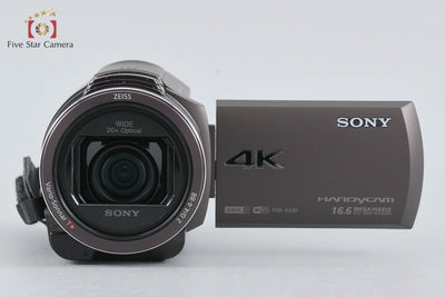[Used] SONY Sony HANDYCAM FDR-AX40 Bronze Brown Video Camera with Original Box