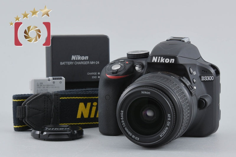 [Used] Nikon D3300 Black + AF-S DX NIKKOR 18-55mm f/3.5-5.6 G II ED