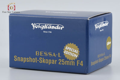 [Used] Voigtlander BESSA-L Olive SNAPSHOT-SKOPAR 25mm f/4 MC Special Edition with Original Box