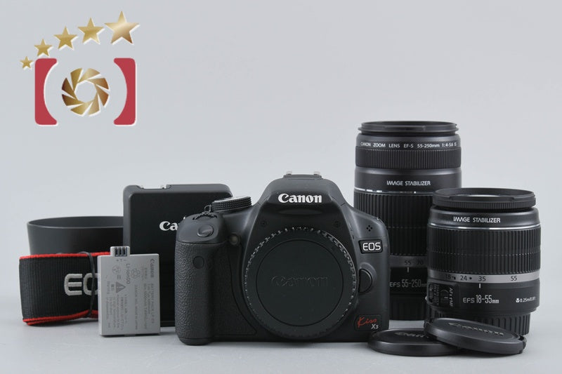 [Used] Canon EOS Kiss X3 Double Zoom Kit - Low Shutter Count