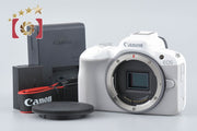 Used: Canon EOS R50 White Mirrorless Camera, Low Shutter Count
