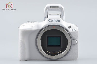 Used: Canon EOS R50 White Mirrorless Camera, Low Shutter Count