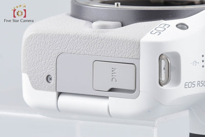 Used: Canon EOS R50 White Mirrorless Camera, Low Shutter Count