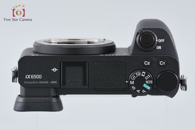 Used SONY α6500 ILCE-6500 Black Mirrorless Interchangeable Lens Camera