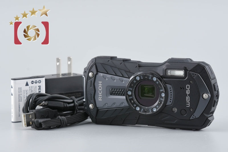[Used] RICOH Pentax WG-60 Black Waterproof Action Camera - Low Shutter Count