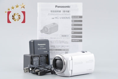 [Used] Panasonic HC-V480MS White Digital High Definition Video Camera