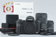 [Used] Canon EOS Kiss M Double Zoom Kit Black