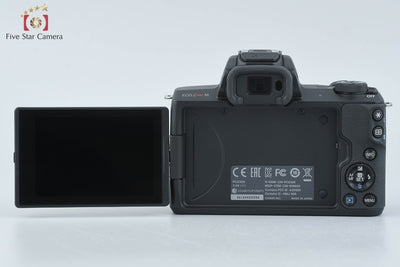 [Used] Canon EOS Kiss M Double Zoom Kit Black