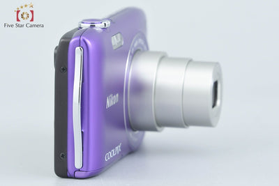[Used] Nikon COOLPIX S3300 Lavender Purple Compact Digital Camera