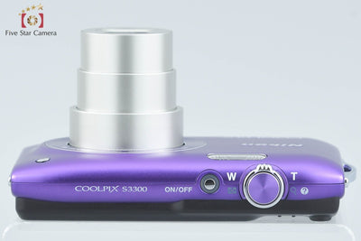 [Used] Nikon COOLPIX S3300 Lavender Purple Compact Digital Camera