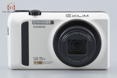 [Used] CASIO Casio HIGH SPEED EXILIM EX-ZR100 White Compact Digital Camera with Original Box