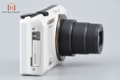 [Used] CASIO Casio HIGH SPEED EXILIM EX-ZR100 White Compact Digital Camera with Original Box