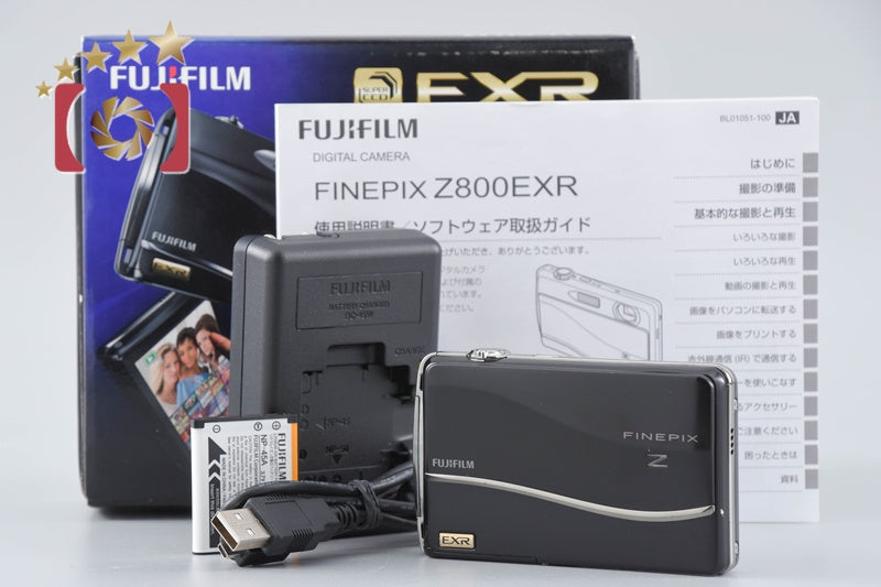 【中古】FUJIFILM 富士フイルム FINEPIX Z800EXR ブラック コンパクトデジタルカメラ 元箱付き