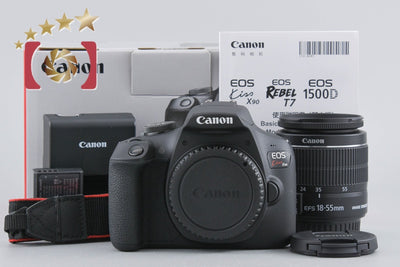 【Used】Canon EOS Kiss X90 EF-S 18-55 IS II Lens Kit, Low Shutter Count, With Original Box
