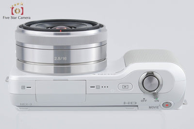 [Used] SONY Sony α NEX-3 Thin Wide-Angle Lens Kit White, with original box