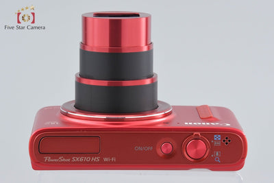 [Used] Canon PowerShot SX610 HS Red Compact Digital Camera with Original Box