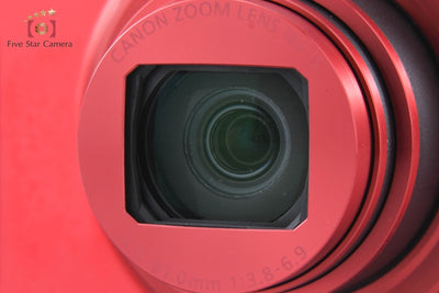 [Used] Canon PowerShot SX610 HS Red Compact Digital Camera with Original Box