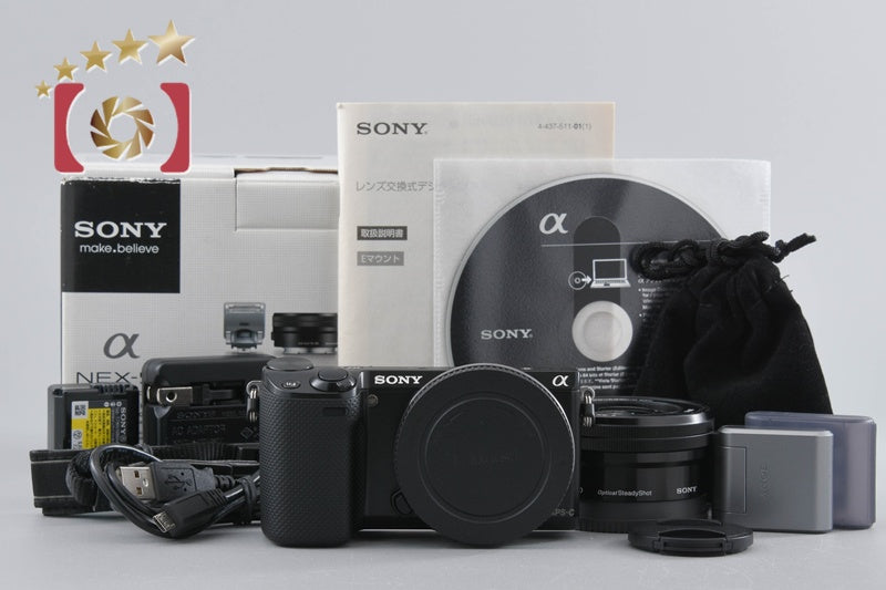 【中古】SONY ソニー α NEX-5R パワーズームレンズキット ブラック シャッター回数僅少 元箱付き