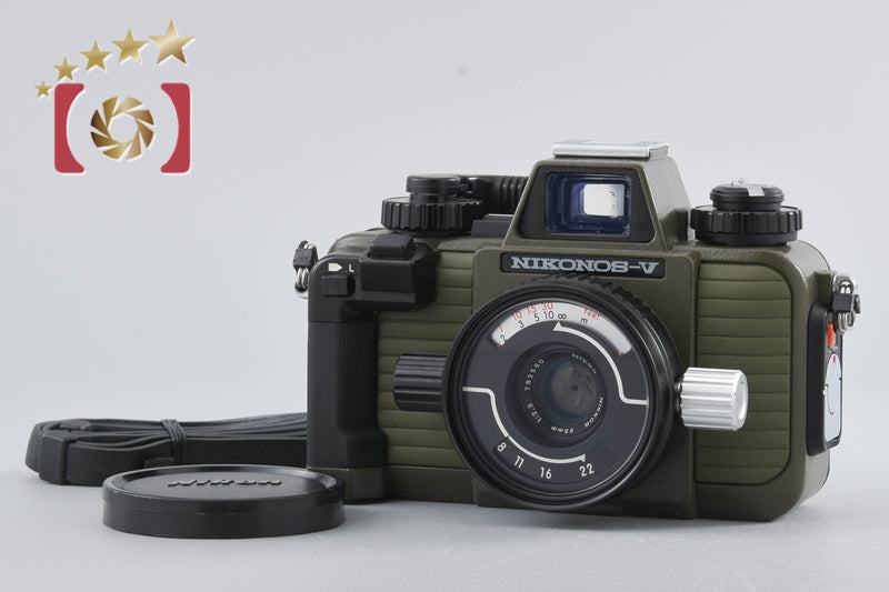 [Used] Nikon NIKONOS-V Moss Green Underwater Film Camera + NIKKOR 35mm f/2.5