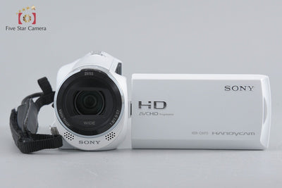 【中古】SONY ソニー ハンディカム HDR-CX470 ホワイト デジタルビデオカメラ 元箱付き