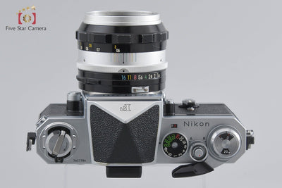 Used: Nikon F Eye Level Late Model Silver + NIKKOR-S Auto 50mm f/1.4