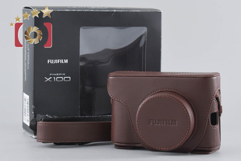 【中古】FUJIFILM 富士フイルム レザーケース LC-X100用 元箱付き
