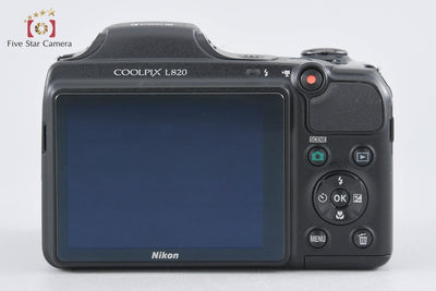 【Used】Nikon COOLPIX L820 Black Compact Digital Camera