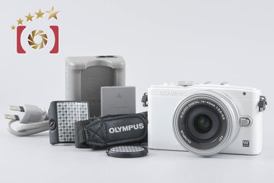 [Used] OLYMPUS Olympus PEN Lite E-PL6 14-42mm EZ Lens Kit White Shutter Count Very Low