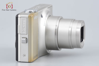 [Used] Nikon COOLPIX S8000 Champagne Silver Compact Digital Camera