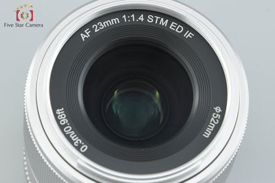 [Used] VILTROX AF 23mm f/1.4 STM ED IF Silver for Fujifilm X-Mount with Original Box