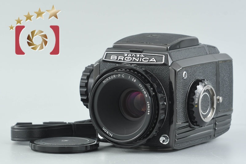 【中古】ZENZA BRONICA ゼンザブロニカ S2 後期 ブラック + Nikon NIKKOR-P 75mm f/2.8