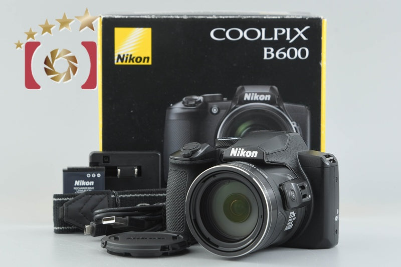 [Used] Nikon COOLPIX B600 Black Compact Digital Camera with Original Box