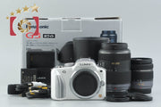 [Used] Panasonic DMC-G3 Double Zoom Lens Kit White, Low Shutter Count, With Original Box
