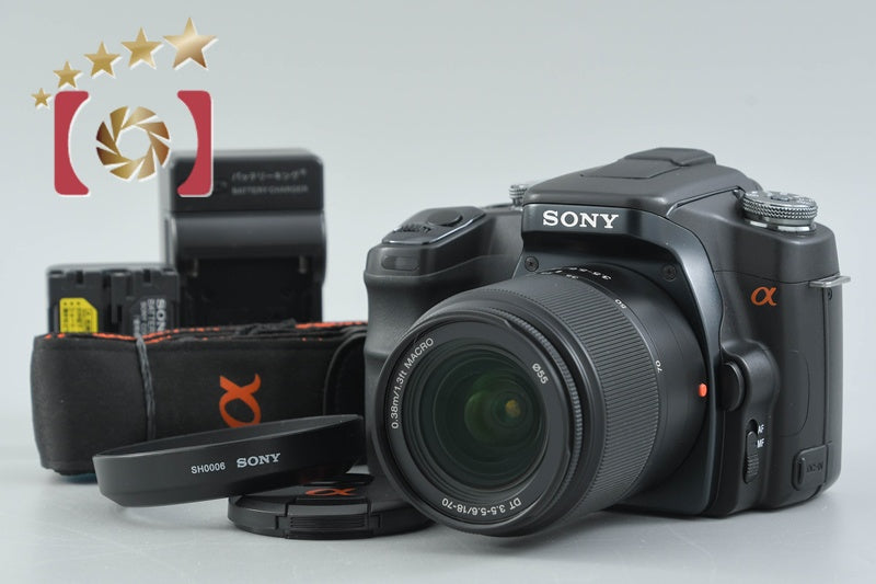[Used] Sony α100 DSLR-A100 Zoom Lens Kit Black