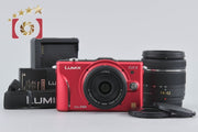 [Used] Panasonic LUMIX DMC-GF2 Double Lens Kit Red - Very Low Shutter Count