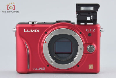 [Used] Panasonic LUMIX DMC-GF2 Double Lens Kit Red - Very Low Shutter Count