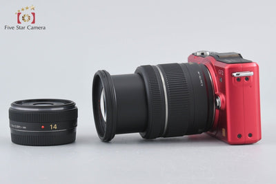 [Used] Panasonic LUMIX DMC-GF2 Double Lens Kit Red - Very Low Shutter Count