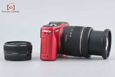 [Used] Panasonic LUMIX DMC-GF2 Double Lens Kit Red - Very Low Shutter Count