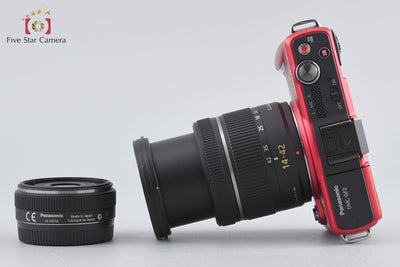 [Used] Panasonic LUMIX DMC-GF2 Double Lens Kit Red - Very Low Shutter Count
