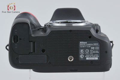 [Used] Nikon D600 Digital SLR Camera