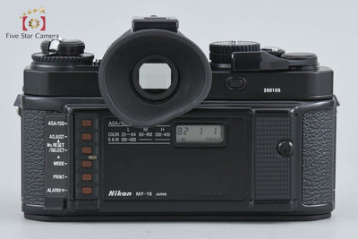 [Used] Nikon FM3A Black Film SLR Camera + MF-16 Databack