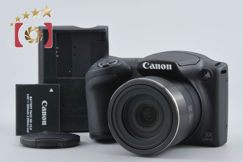 [Used] Canon PowerShot SX430 IS Black Compact Digital Camera