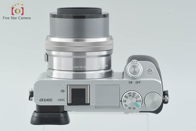 【中古】SONY ソニー α6400 ILCE-6400L シルバー パワーズームレンズキット