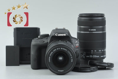 [Used] Canon EOS Kiss X7 Double Zoom Kit Black