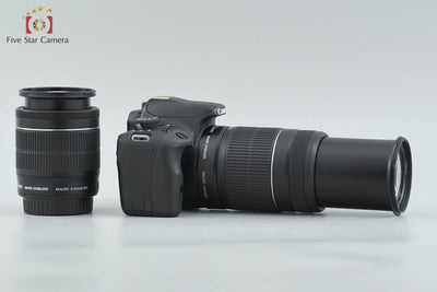 [Used] Canon EOS Kiss X7 Double Zoom Kit Black