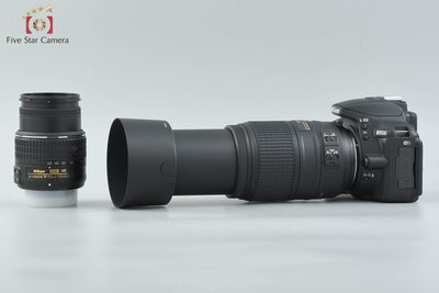 [Used] Nikon D5500 Black Double Zoom Kit, low shutter count, with original box