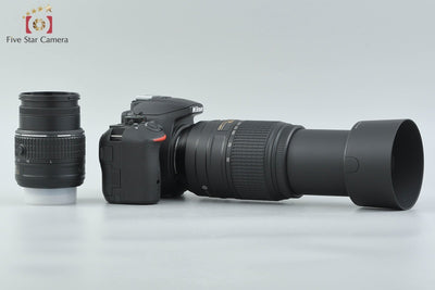 [Used] Nikon D5500 Black Double Zoom Kit, low shutter count, with original box