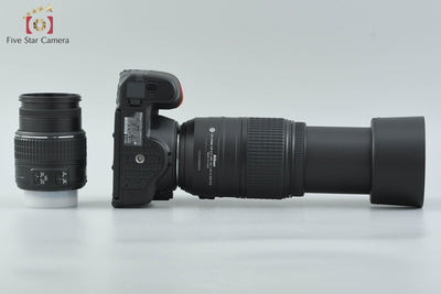 [Used] Nikon D5500 Black Double Zoom Kit, low shutter count, with original box
