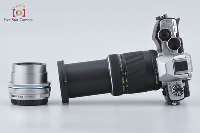 【中古】OLYMPUS オリンパス OM-D E-M10 シルバー EZ ダブルズームレンズキット シャッター回数僅少